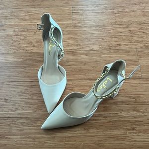 Lulus nude heel with embellished strap